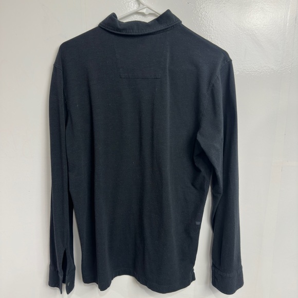 Silver intrepid, long sleeve polo, true black - Picture 5 of 6